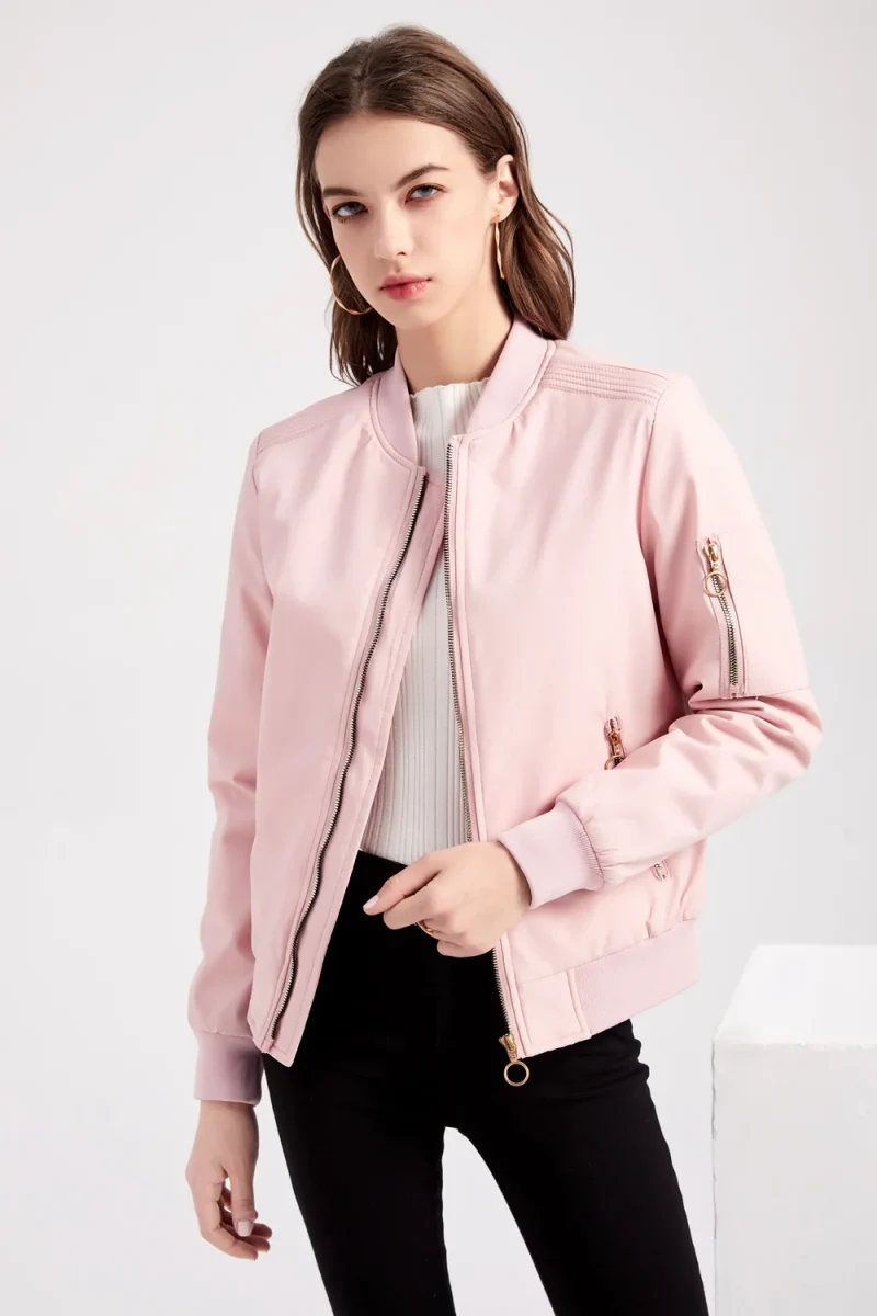 Women's Jackets 2023 Spring Autumn Clothes Casual Baseball Coat - Image 19