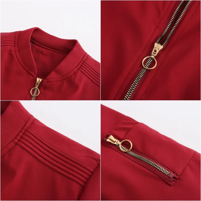 Women's Jackets 2023 Spring Autumn Clothes Casual Baseball Coat - Image 15
