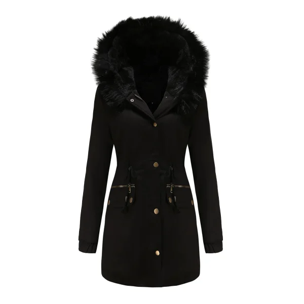 Winter Long Jacket Women's Plus Velvet Thick Warm - Image 3