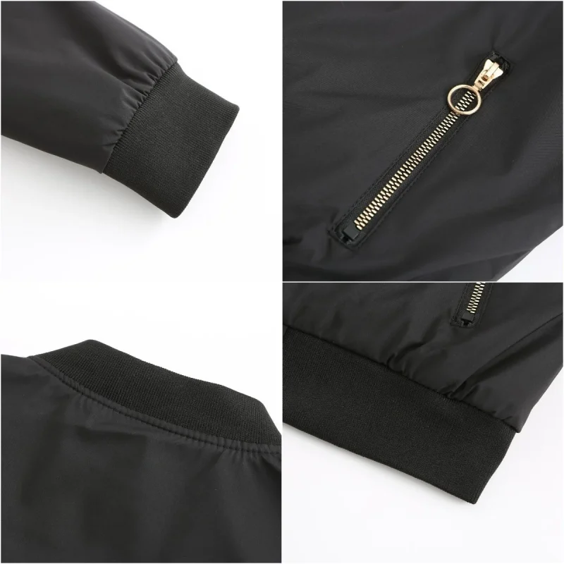 Women's Jackets 2023 Spring Autumn Clothes Casual Baseball Coat - Image 14