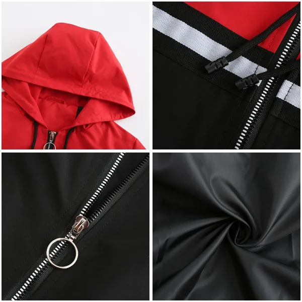 Windbreaker Jacket Women Hooded Waterproof Outdoor - Image 11