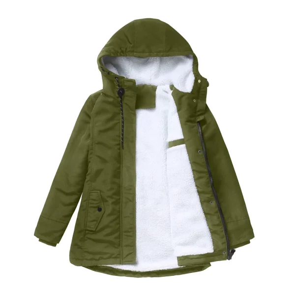 Winter Clothes Thick Warm Padded Coats Women Plus Velvet Hooded Jacket - Image 10