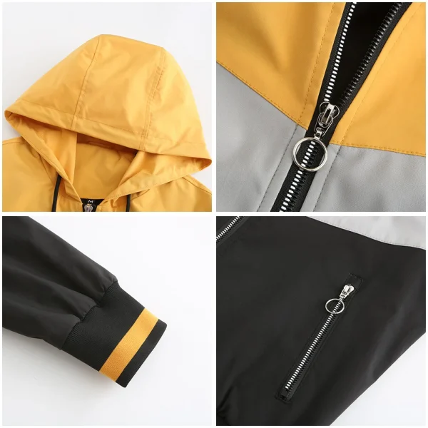 Women's Thin Windbreaker Jacket Spring Autumn Hooded - Image 15