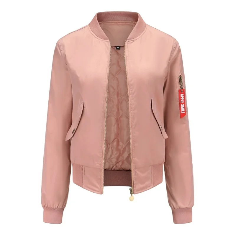 Women Baseball Jackets Fashion Long Sleeve Outerwear - Image 14
