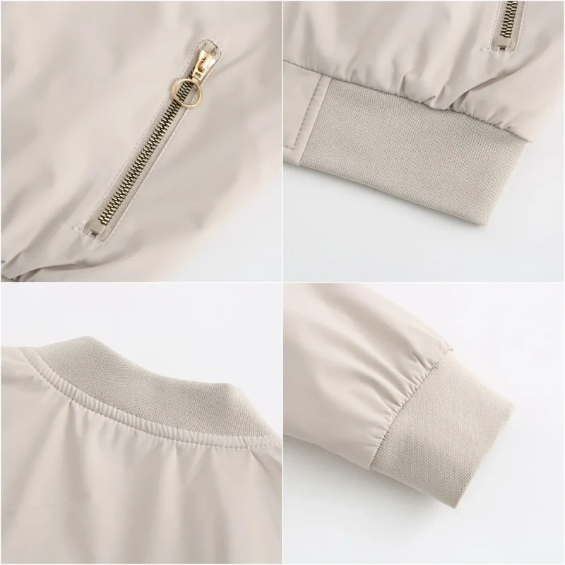 Women's Jackets 2023 Spring Autumn Clothes Casual Baseball Coat - Image 12