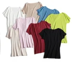 Pullover knitted Short Sleeve knitted Sweater Women