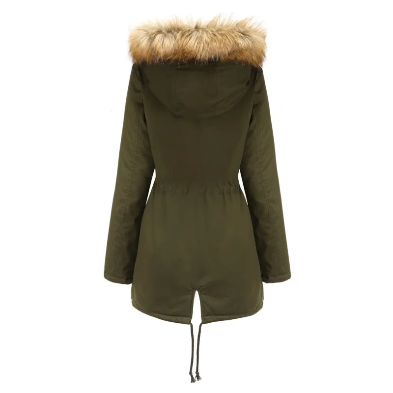 Winter Outwear Thick Warm Parkas 2024 Women's Coat Faux Fur - Image 7