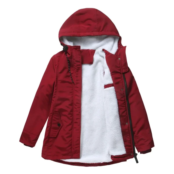 Winter Clothes Thick Warm Padded Coats Women Plus Velvet Hooded Jacket - Image 12