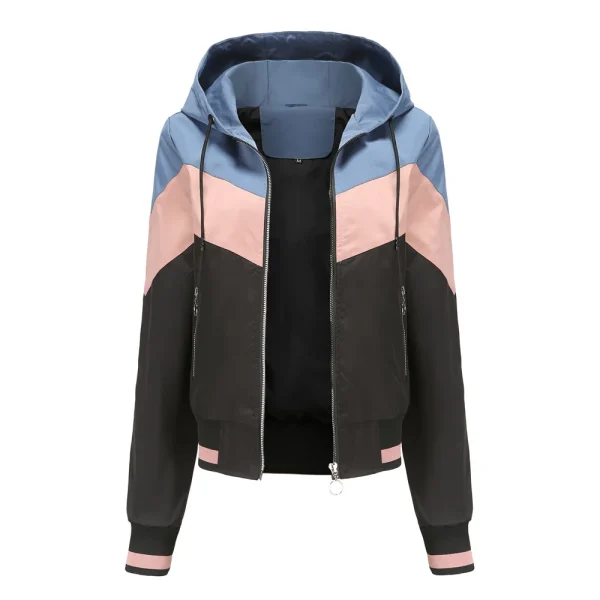 Women's Thin Windbreaker Jacket Spring Autumn Hooded - Image 16