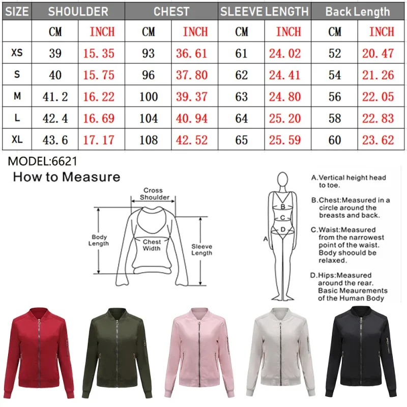 Women's Jackets 2023 Spring Autumn Clothes Casual Baseball Coat - Image 8