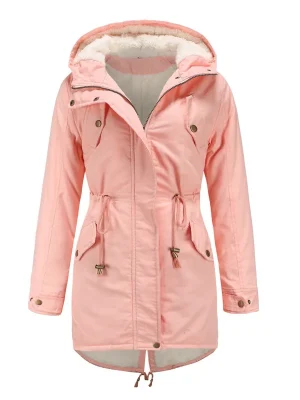 Winter Jacket Women 2024 Fashion Outwear Hooded Parkas