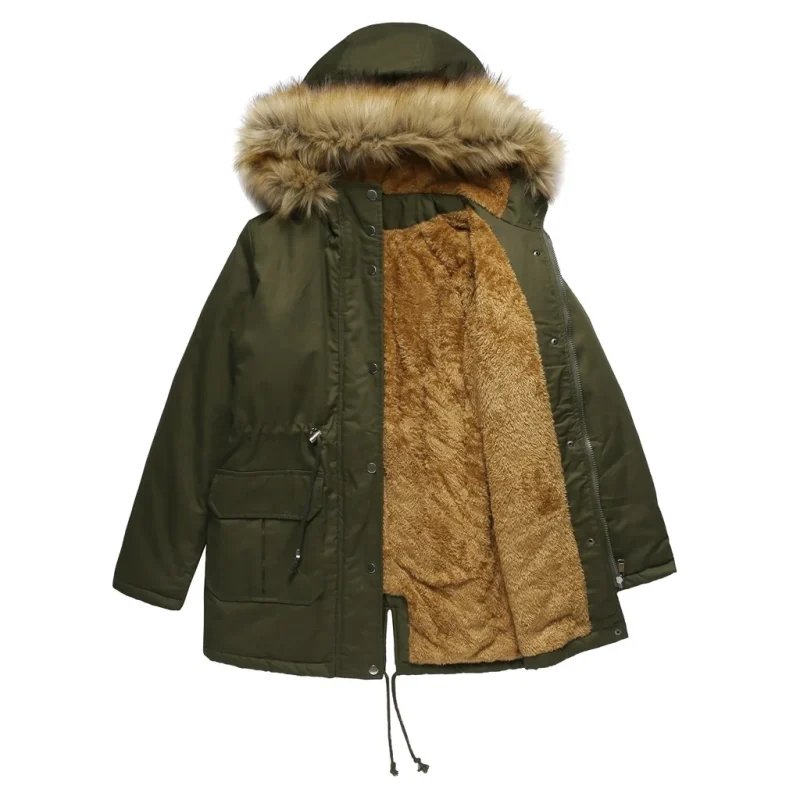 Winter Outwear Thick Warm Parkas 2024 Women's Coat Faux Fur - Image 8