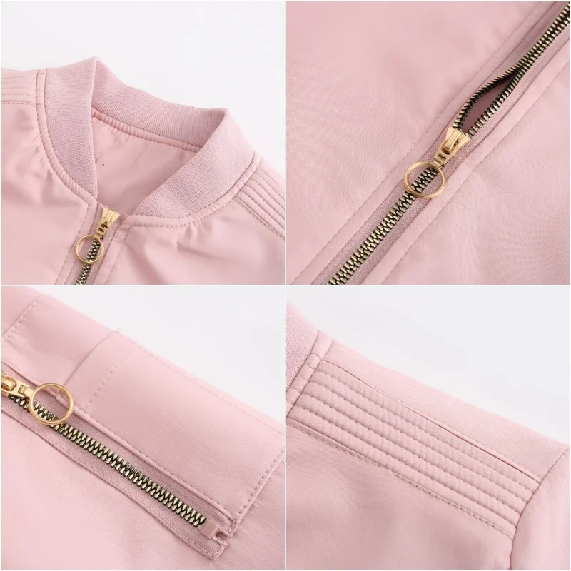 Women's Jackets 2023 Spring Autumn Clothes Casual Baseball Coat - Image 13