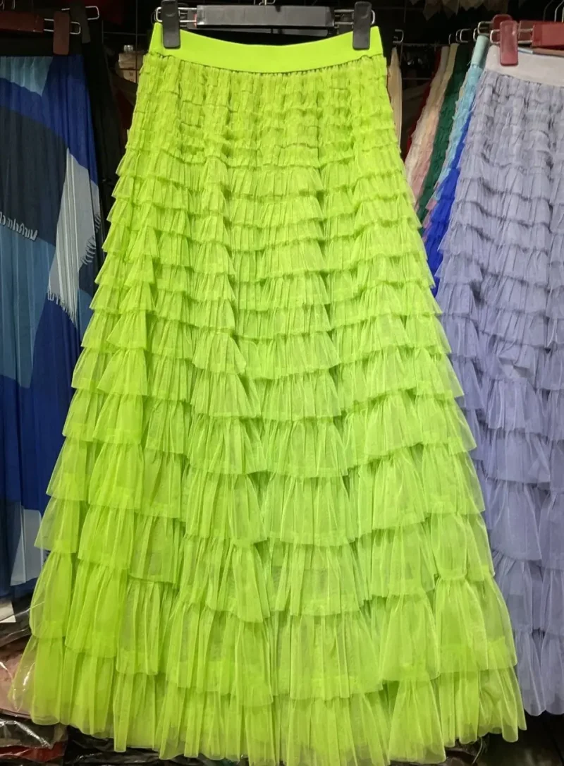 Summer Tutu Cake Skirts Women Elegant Cascading A Line - Image 7