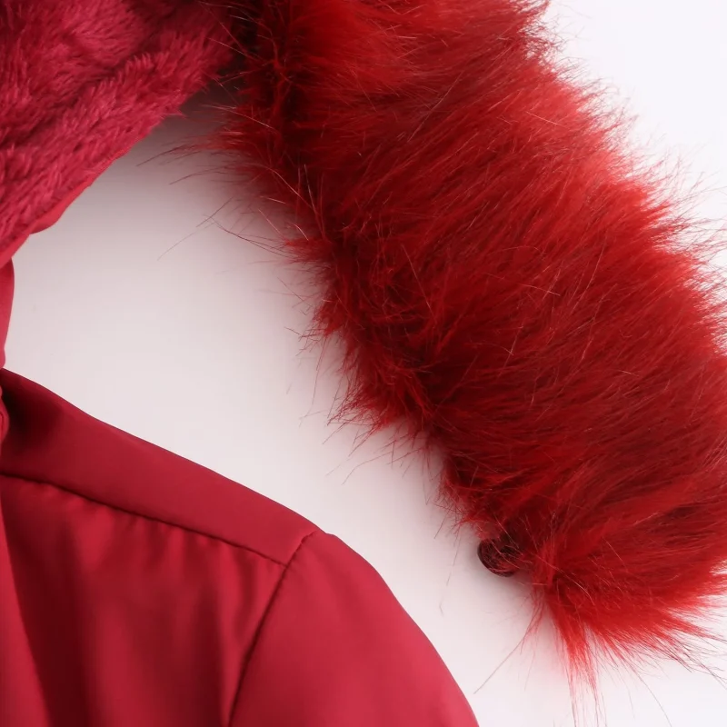 Fashion Hooded Cotton Padded Clothes Detachable Hat Thick Warm Jackets - Image 11