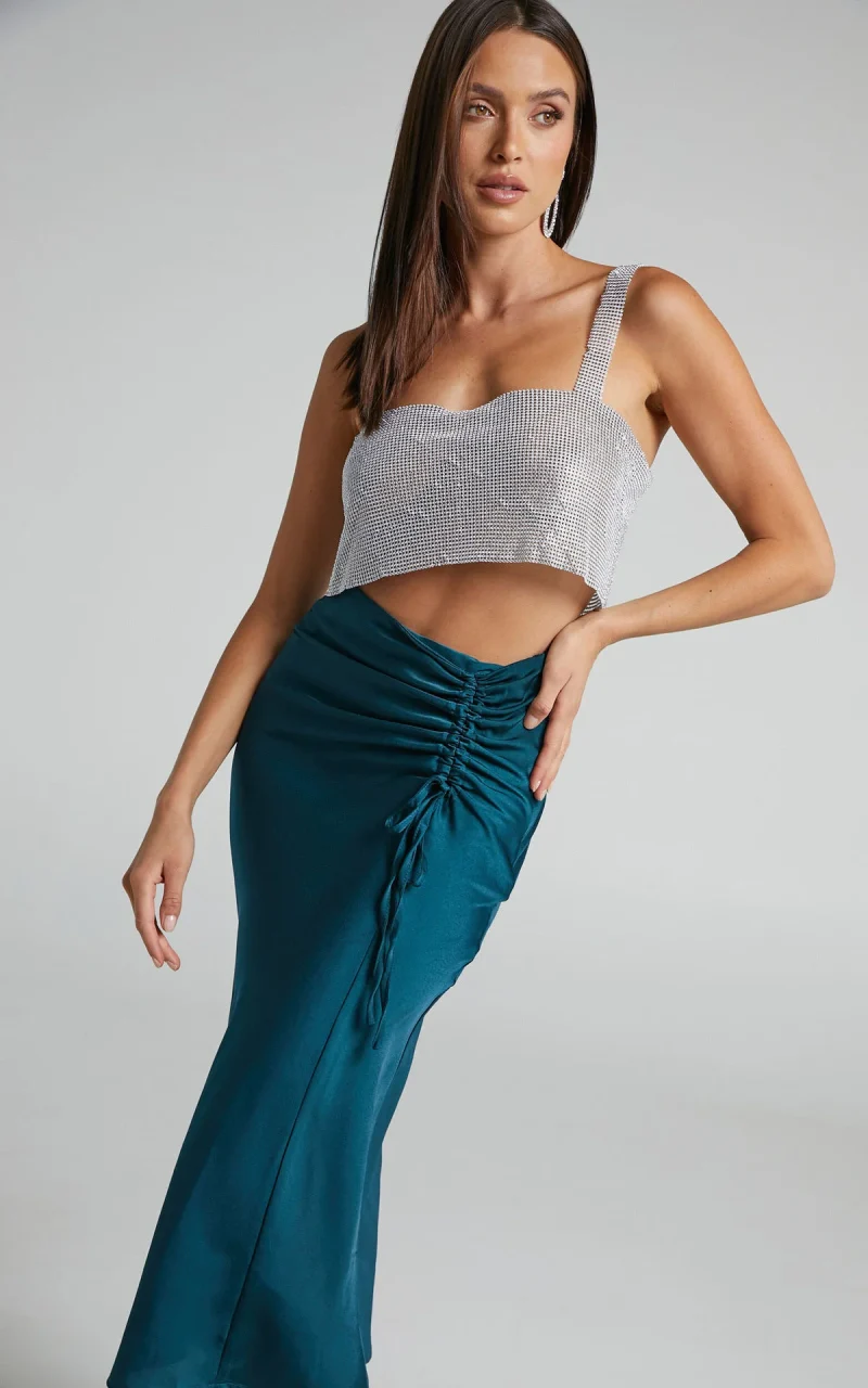 Summer High Waist Slim Zipper Long Skirt Sexy Bodycon - Image 12