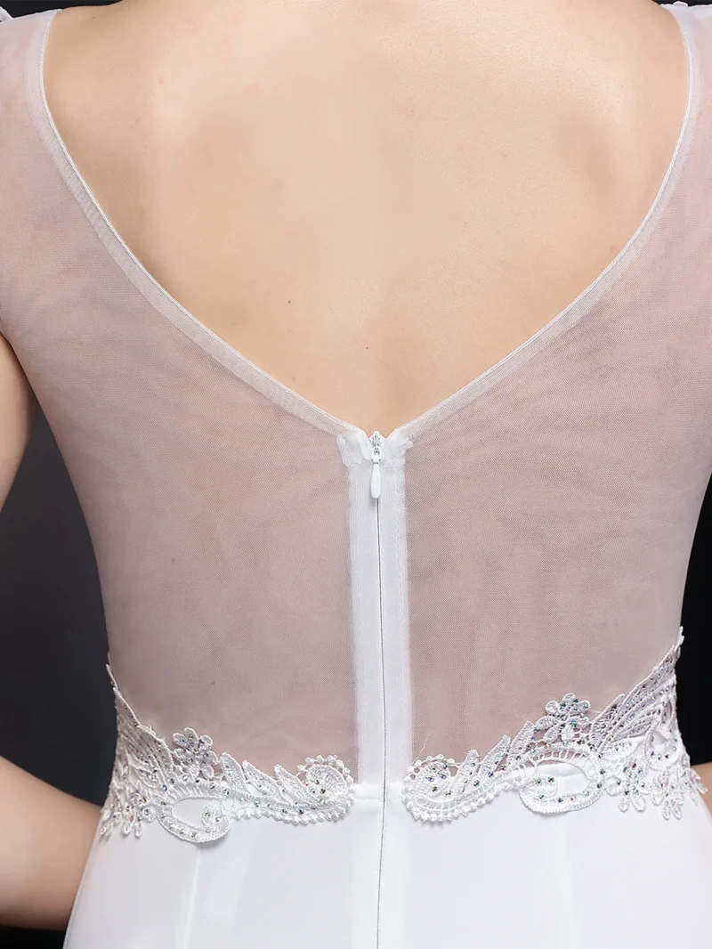 Sexy see through white Diamonds maxi summer dress - Image 14