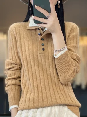 High Quality Women 100% Merino Wool Sweater