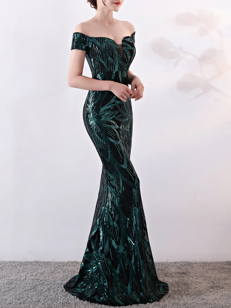 Sexy backless maxi sequin summer dress women - Image 2