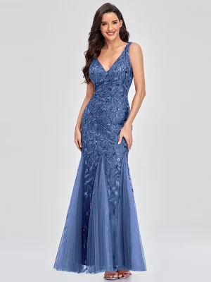 Sexy vintage Maxi Sequin cocktail Summer Dress Long Bridesmaid Prom Dresses