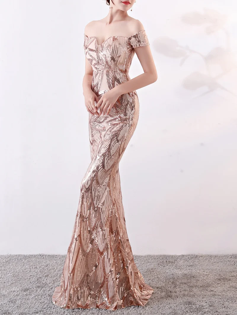 Sexy backless maxi sequin summer dress women - Image 13