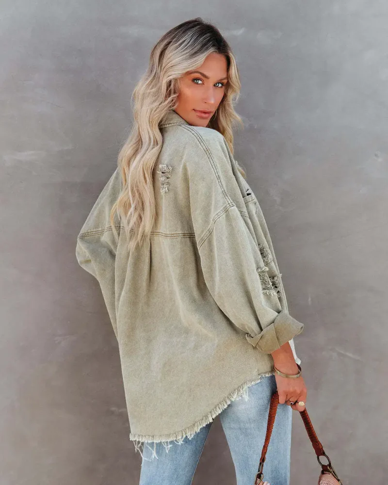 Long Sleeved Streetwear Fashion Denim Coat Women - Image 9
