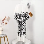 Print Satin Strapless Women Suit - Image 8