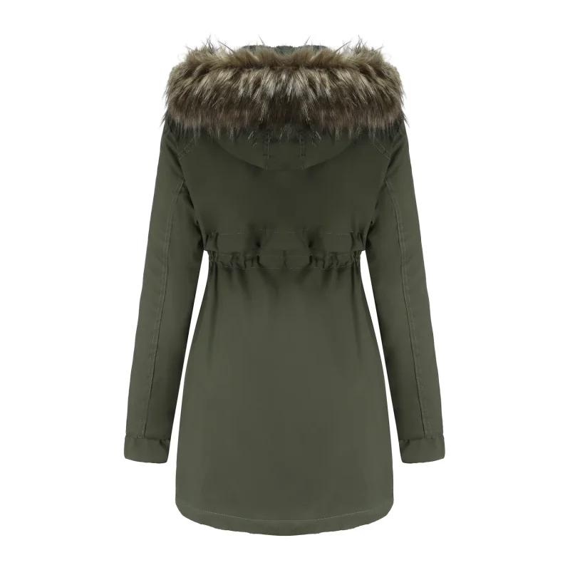 Fashion Hooded Cotton Padded Clothes Detachable Hat Thick Warm Jackets - Image 6