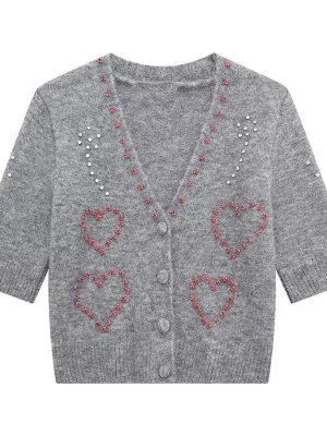 Knit Grey Love Cardigan