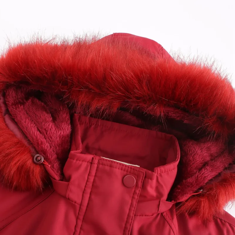 Fashion Hooded Cotton Padded Clothes Detachable Hat Thick Warm Jackets - Image 9
