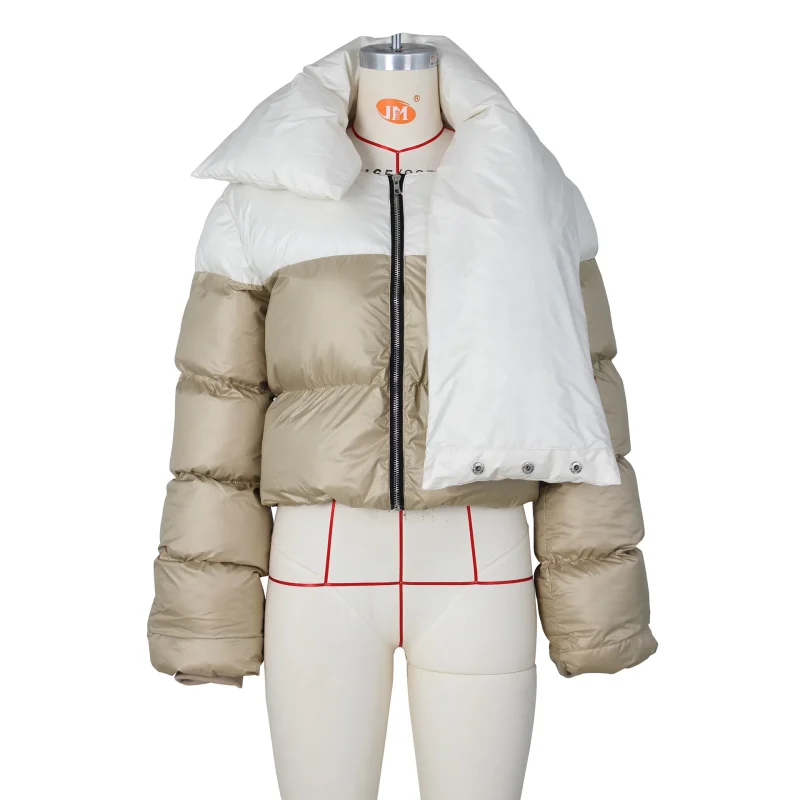 Winter Clothes Women's Fashion Scarf Collar Jacket - Image 13