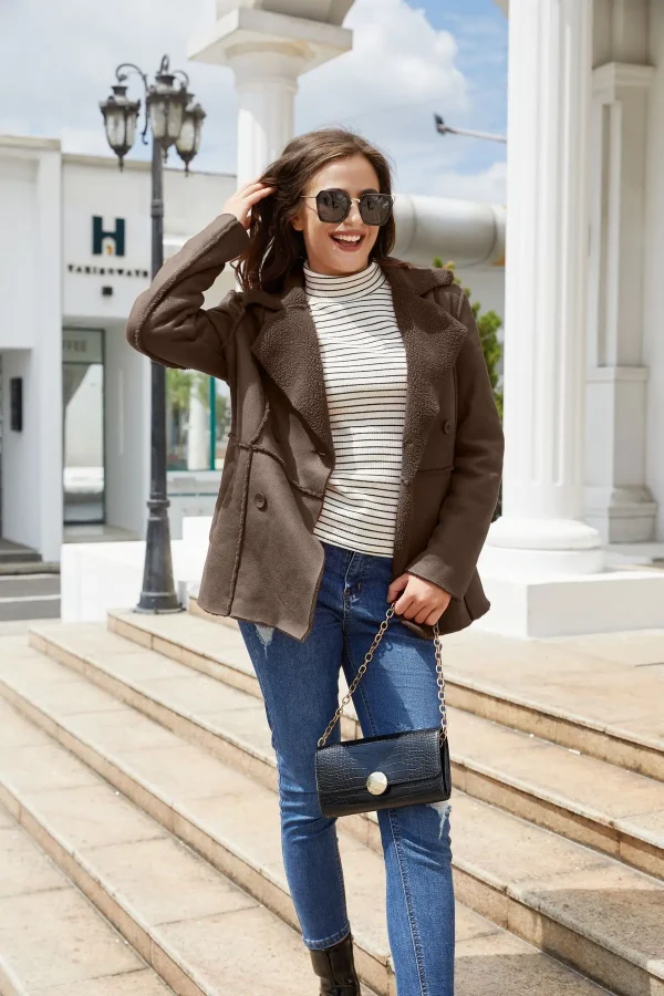 Fashion Suede Leather Jacket Women 2024 Office - Image 21