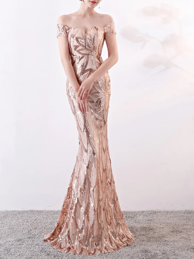 Sexy backless maxi sequin summer dress women - Image 12