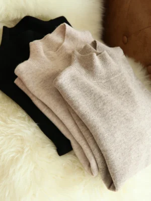 Winter chic Bottom Sweaters Women Fashion Turtleneck Pullover