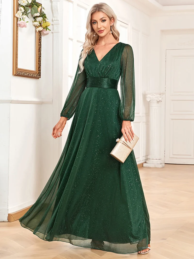 Elegant Chiffon Birthday Party Dress Long Prom - Image 5