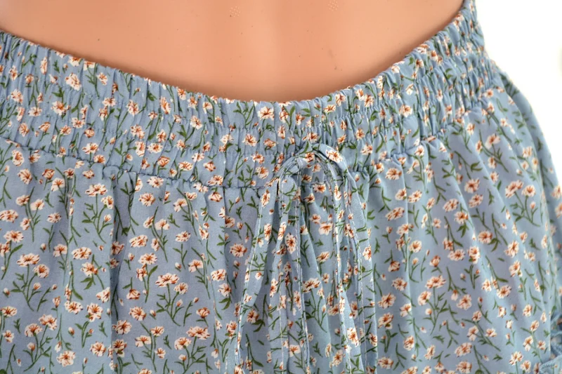 Summer A-Line High Waist Loose Casual Floral Skirts Women - Image 23