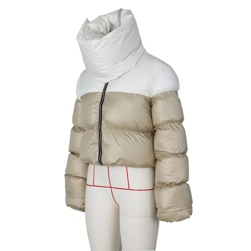 Winter Clothes Women's Fashion Scarf Collar Jacket - Image 12