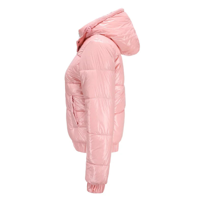 Winter Hooded Zip Up Cotton Padded Jacket Women - Image 10