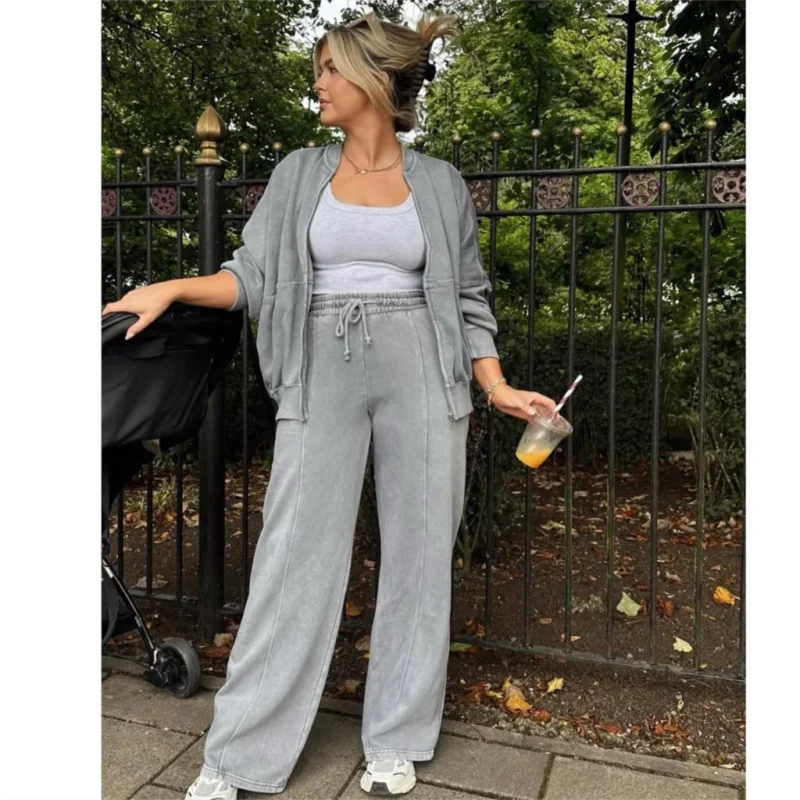 Casual Sweatshirt Pants Set - Image 7