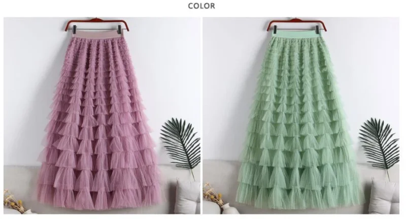 Summer Tutu Cake Skirts Women Elegant Cascading A Line - Image 10