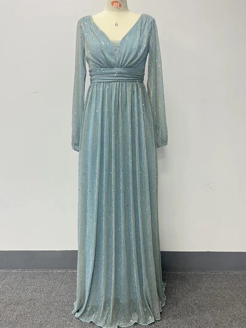 Sexy see through maxi sequin summer dress - Image 5