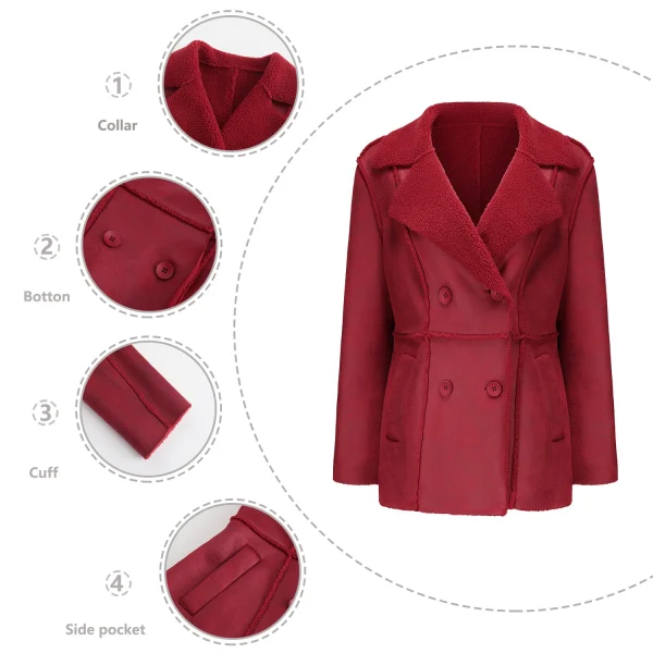 Fashion Suede Leather Jacket Women 2024 Office - Image 8