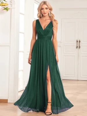 Sexy Backless Long Prom Bridesmaid Party Dresses for Women