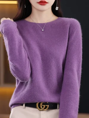 Women’s O-Neck First Line Wool Cashmere Sweater