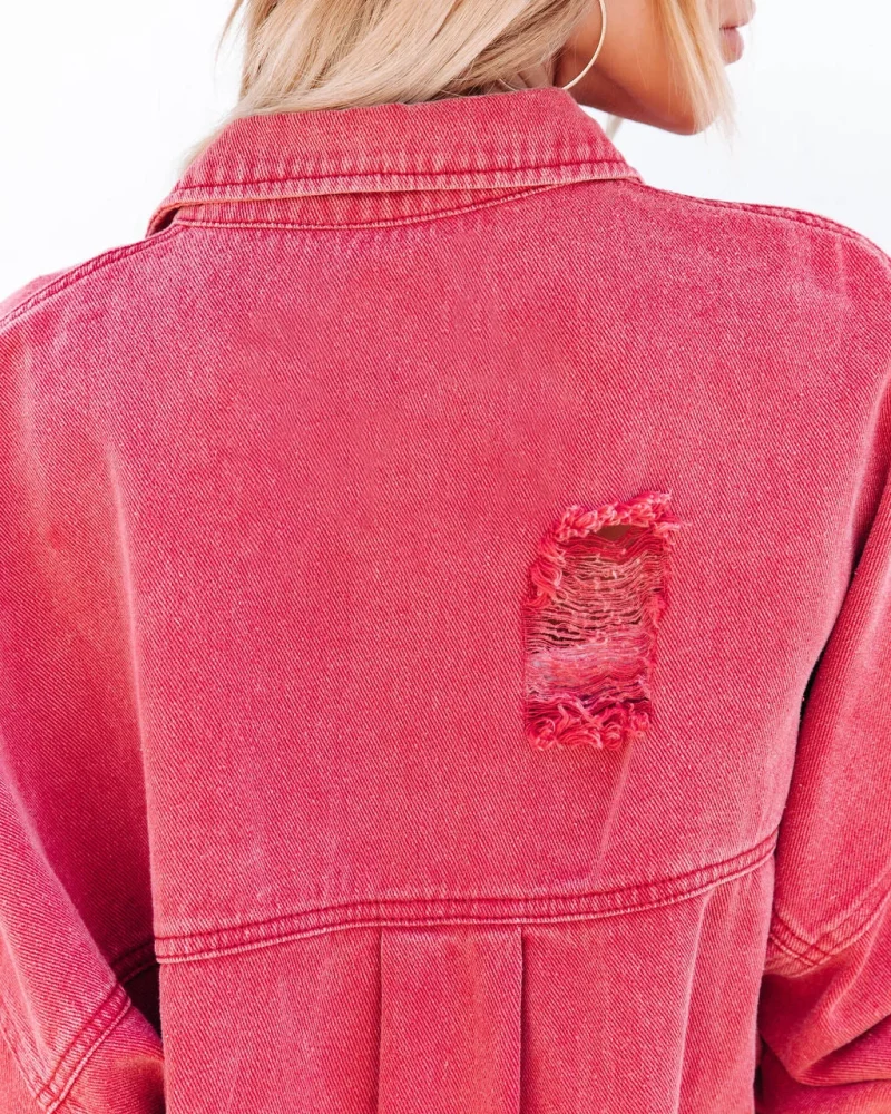 Long Sleeved Streetwear Fashion Denim Coat Women - Image 8