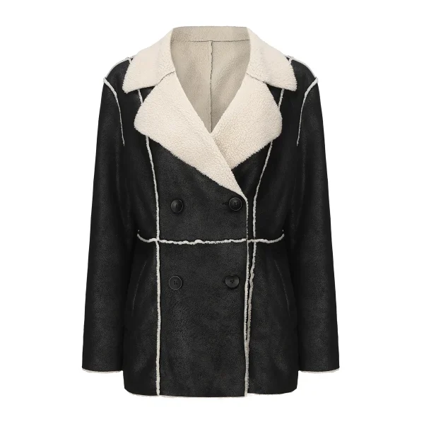 Fashion Suede Leather Jacket Women 2024 Office - Image 2