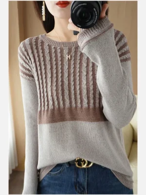 Cotton Knitted Sweater Women’s Pullover