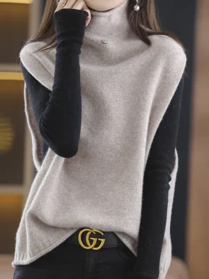 Wool Vest Sleeveless Fashion Loose Warm Knit Sweater