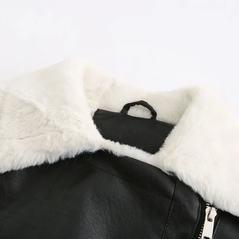 Fashion Slim Zipper Leather Jacket For Women 2024 - Image 18