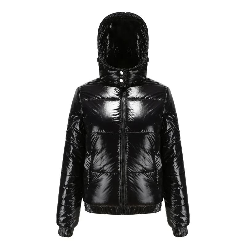 Winter Hooded Zip Up Cotton Padded Jacket Women - Image 11